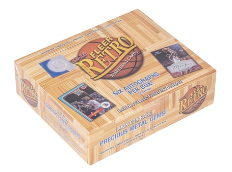 2012-13 Fleer Retro Basketball Sealed Wax Box (20 Packs) - Possible Anthony Davis & Damian Lillard Rookie Cards!